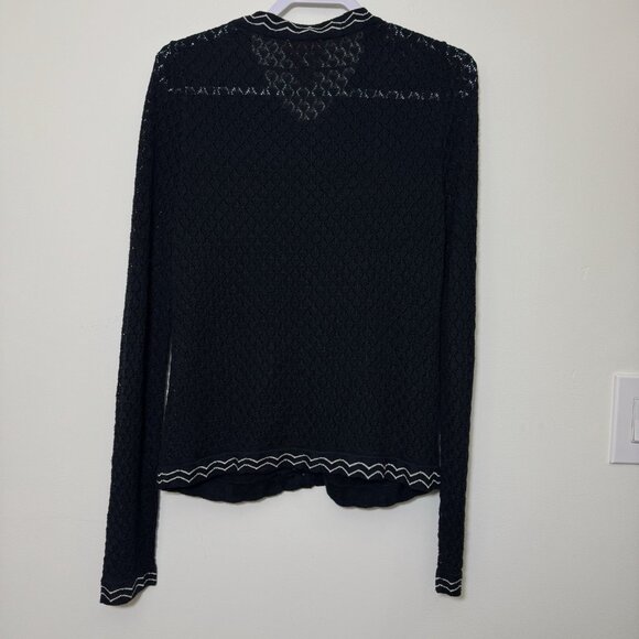 Missoni For Target Women’s Cardigan Sweater Size M Contrast Stitch Button Down - Picture 4 of 6